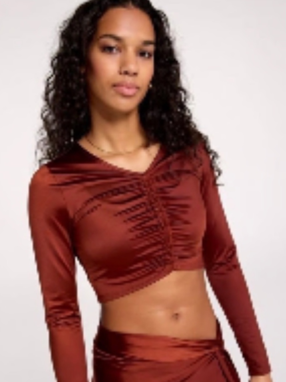 Calia By Carrie Underwood Rash Guard Ruched Top Size M NWT